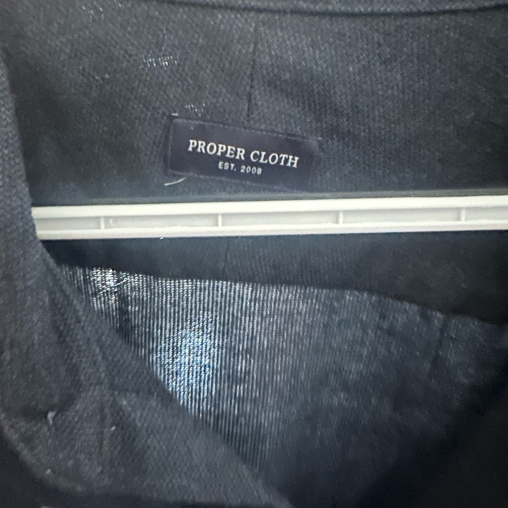 Proper Cloth Men's Black Casual Button Down Shirt